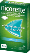 Nicorette® Icemint Gum 2 mg liečivé žuvačky, 30 žuvačiek