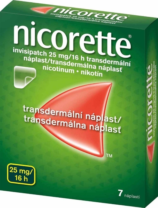 Nicorette® invisipatch 25 mg/16 h transdermálna náplasť